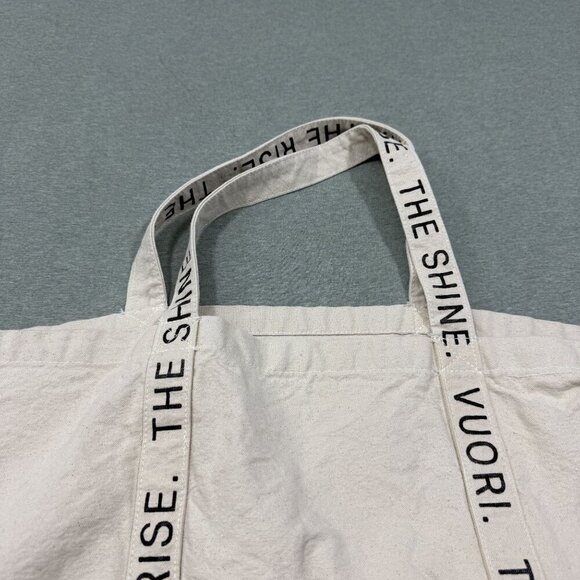 Vuori Canvas Tote Bag Limited Edition The Rise The Shine Extra Large Reusable - Picture 3 of 7